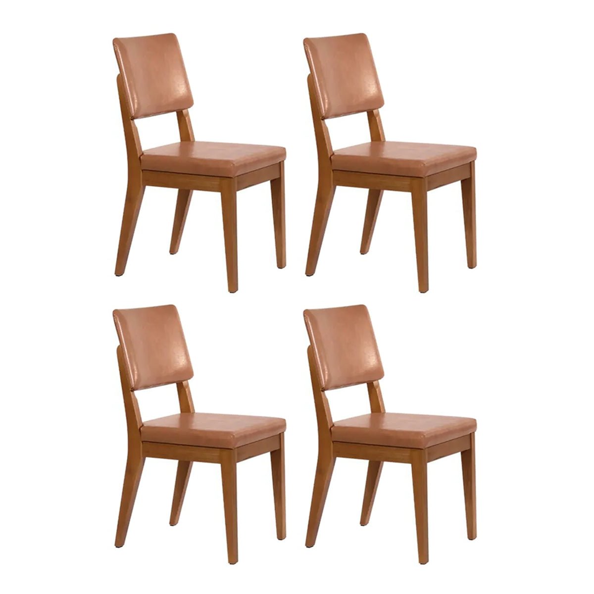 Conjunto de 4 Cadeiras de Madeira Maciça New Ella - Província - 