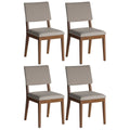 Conjunto de 4 Cadeiras de Madeira Maciça New Ella - Província - 