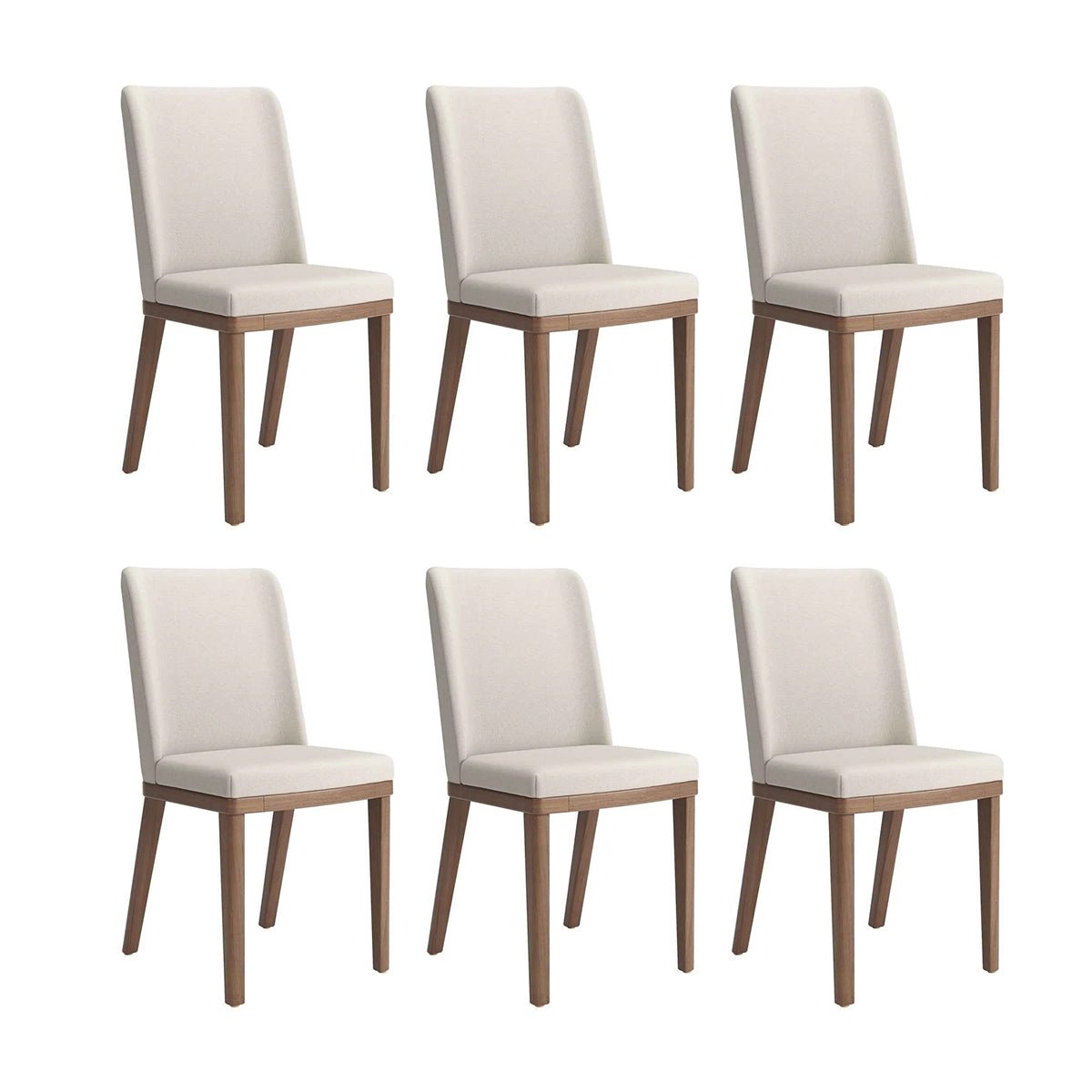 Conjunto de 6 Cadeiras de Madeira Maciça Kalina - Província - 