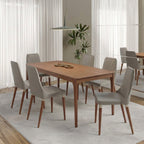 Conjunto de 6 Cadeiras de Madeira Maciça Loren - Província - 