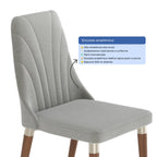 Conjunto de 6 Cadeiras de Madeira Maciça Loren - Província - 