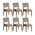 Conjunto de 6 Cadeiras de Madeira Maciça New Ella - Província - 
