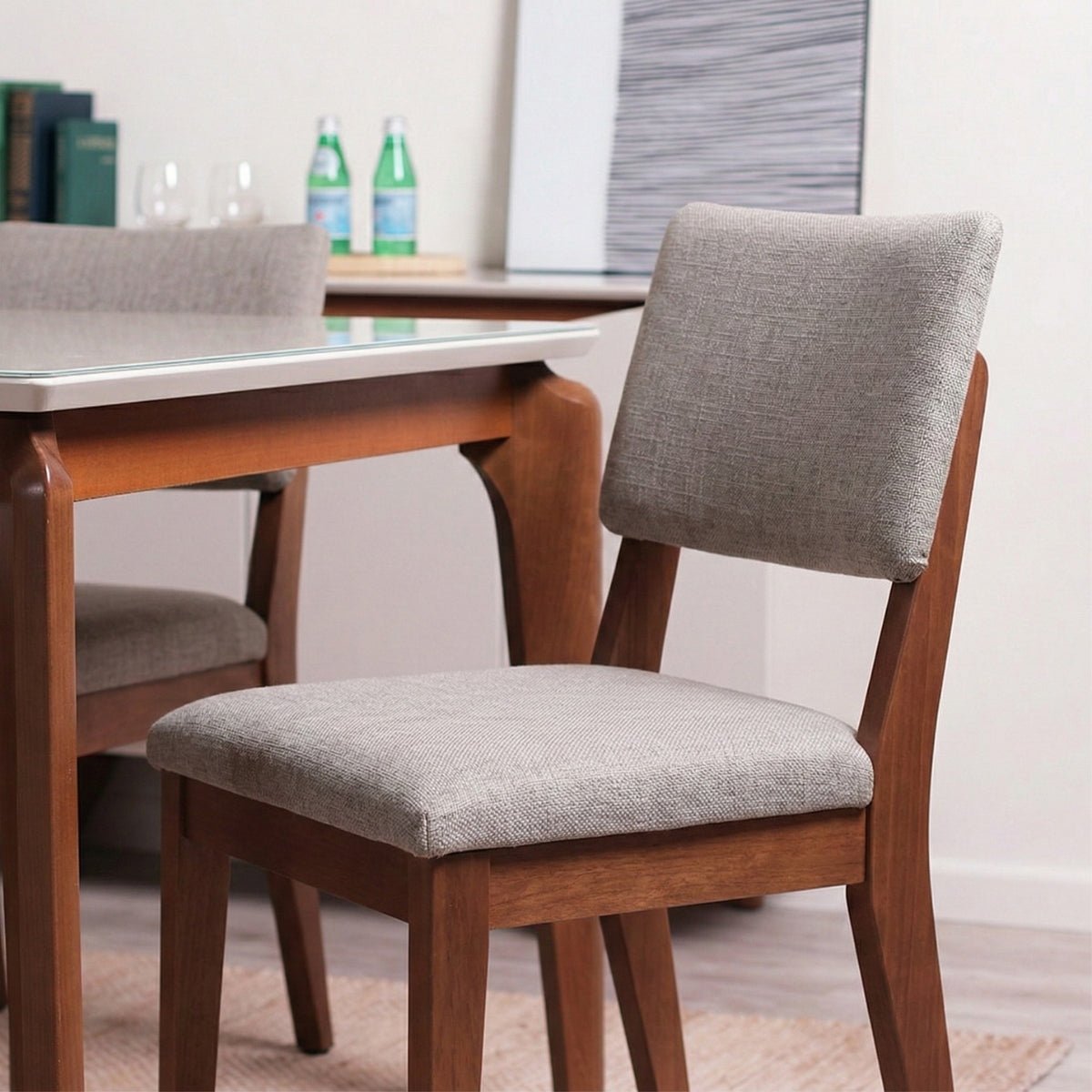 Conjunto de 6 Cadeiras de Madeira Maciça New Ella - Província - 