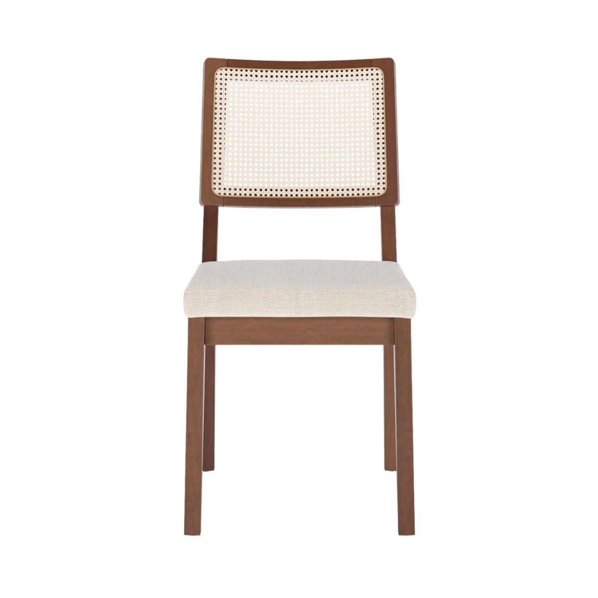 Conjunto de 6 Cadeiras de Madeira Maciça Saga Palhinha - Província - 