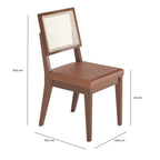 Conjunto de 6 Cadeiras de Madeira Maciça Saga Palhinha - Província - 