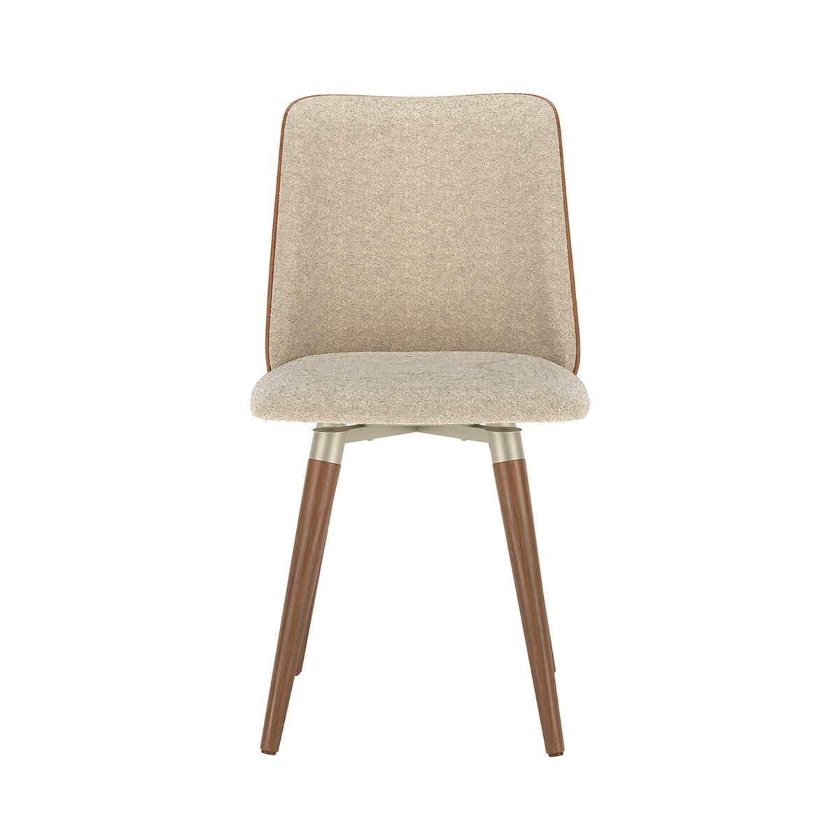 Conjunto de 6 Cadeiras Giratórias de Madeira Maciça Dakota - Província - 