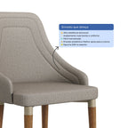 Conjunto de 8 Cadeiras de Madeira Maciça Evelyn - Província - 