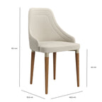 Conjunto de 8 Cadeiras de Madeira Maciça Evelyn - Província - 