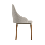 Conjunto de 8 Cadeiras de Madeira Maciça Evelyn - Província - 