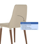 Conjunto de 8 Cadeiras de Madeira Maciça Loren - Província - 