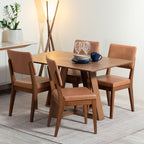 Conjunto de 8 Cadeiras de Madeira Maciça New Ella - Província - 