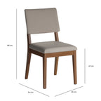 Conjunto de 8 Cadeiras de Madeira Maciça New Ella - Província - 