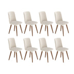 Conjunto de 8 Cadeiras Giratórias de Madeira Maciça Dakota - Província - 