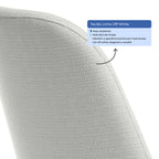 Conjunto de Jantar Mesa Retangular com Vidro Arcádia 6 Cadeiras Lucille Off White com Champanhe - Província - 