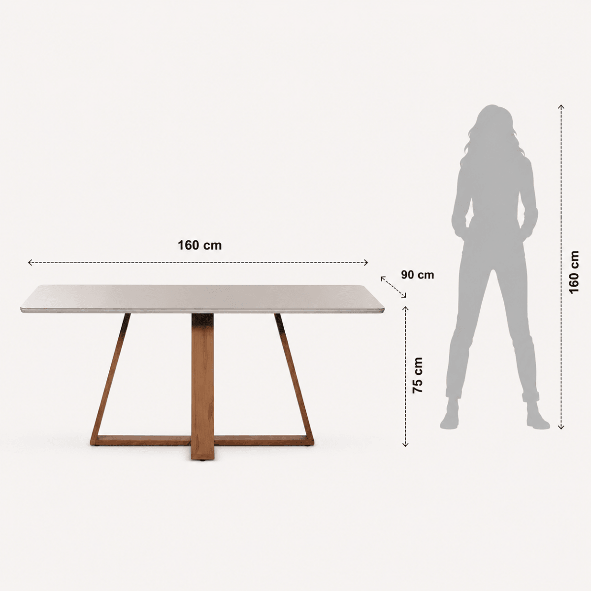 Conjunto de Jantar Mesa Retangular com Vidro Avena 6 Cadeiras New Ella - Província - Mesa 6 Cadeiras