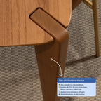 Conjunto de Jantar Mesa Retangular Harmony 8 Cadeiras Lucille Canella PU Caramelo - Província - 