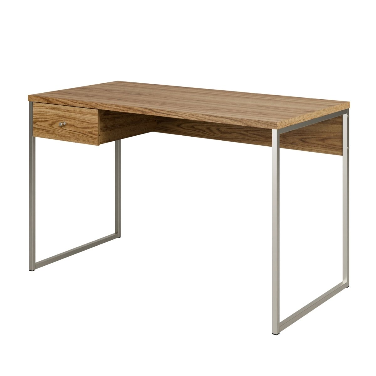 Escrivaninha com 1 Gaveta Voss 120 cm - Freijó c/ Champanhe - Província - Escrivaninhas