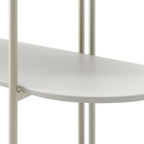 Estante Orgânica Industrial Aço MDF Enya 180 cm - Champanhe - Província - Estante