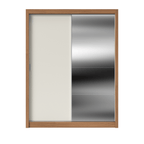 Guarda - Roupa 100% MDF Montclair 2 Portas de Correr - 186 cm - Província - Guarda - roupas