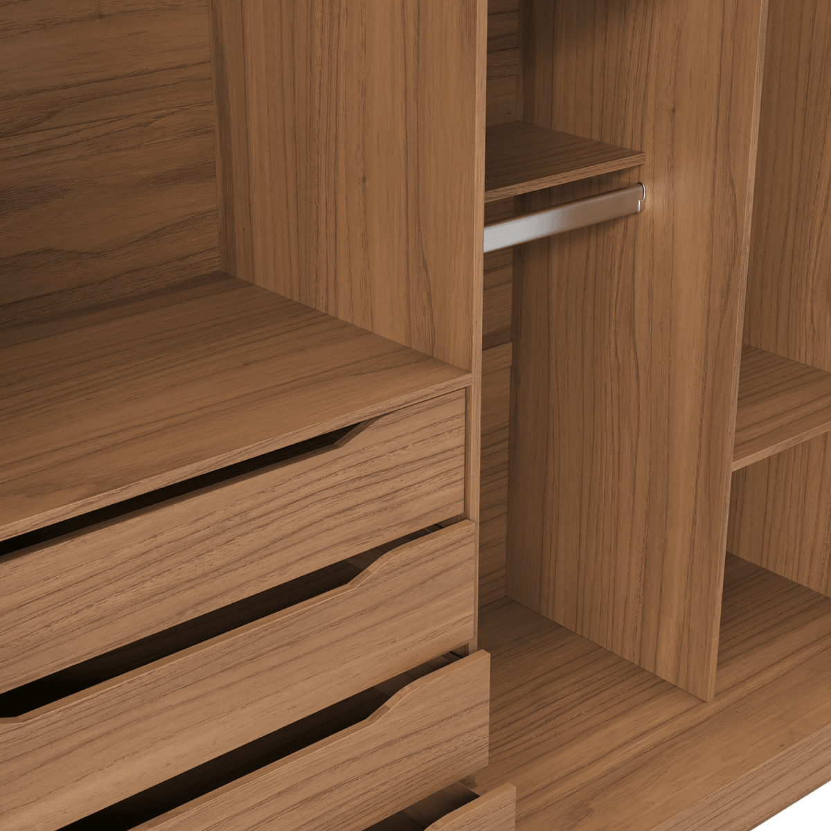 Guarda - Roupa 100% MDF Montclair 2 Portas de Correr - 186 cm - Província - Guarda - roupas