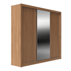 Guarda - Roupa 100% MDF Montclair 3 portas de correr com gavetas Ele/Ela - 275 cm - Província - Guarda - roupas