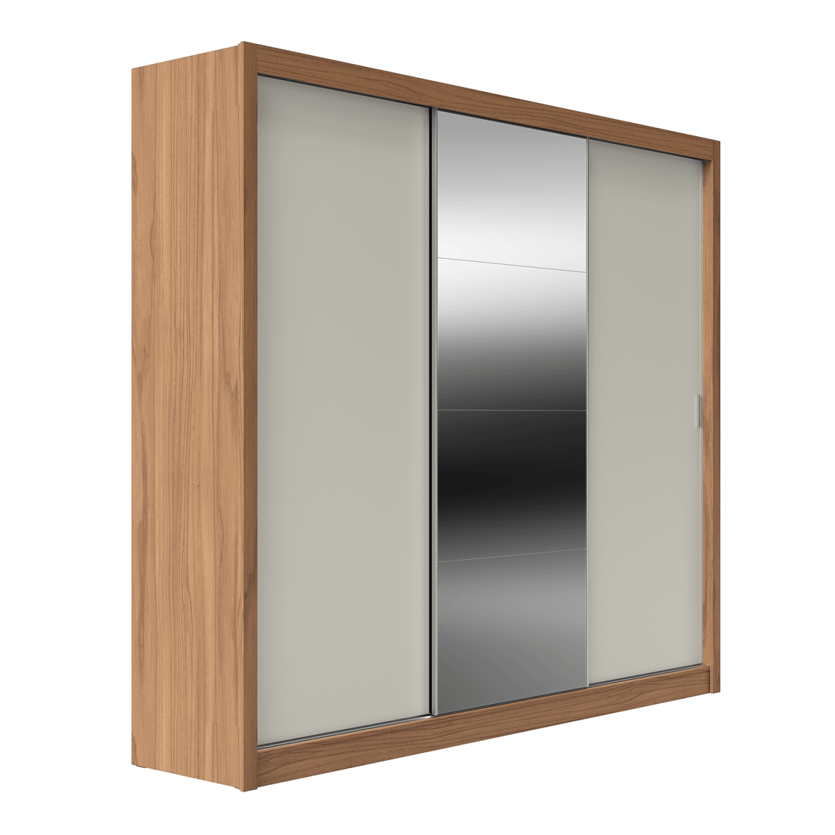 Guarda - Roupa 100% MDF Montclair 3 portas de correr com gavetas Ele/Ela - 275 cm - Província - Guarda - roupas