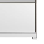 Guarda Roupa Casal 2 Portas de Correr com Espelho Gavino 238cm Branco - Província - Guarda - roupas