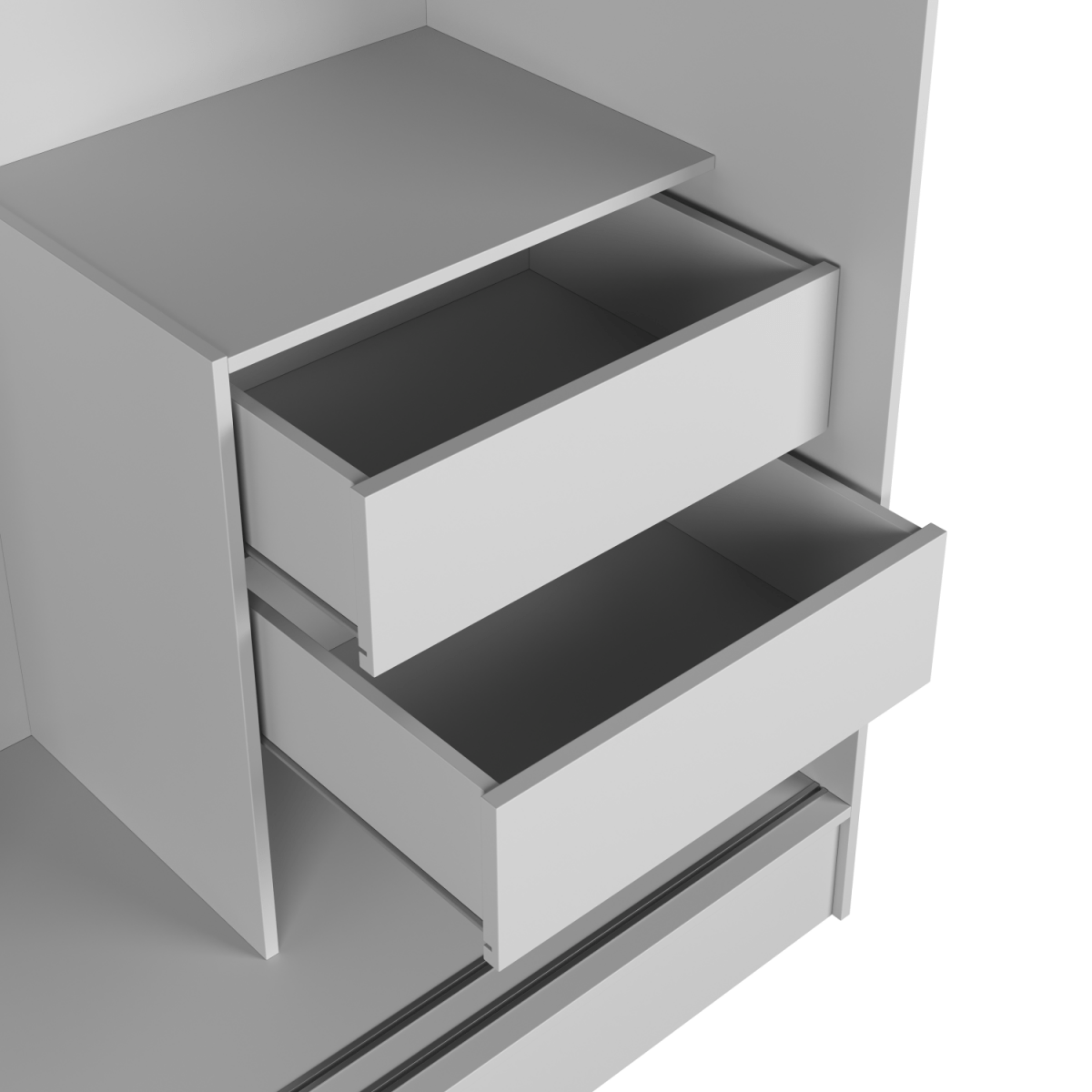 Guarda Roupa Casal 3 Portas de Correr c/ Espelho Vittorio 172cm Branco - Província - Guarda - roupas