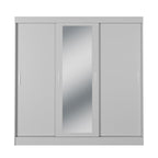 Guarda Roupa Casal 3 Portas de Correr c/ Espelho Vittorio 172cm Branco - Província - Guarda - roupas