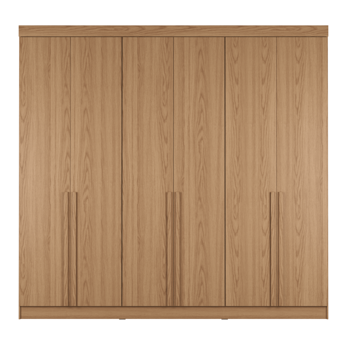 Guarda - Roupa Casal 6 Portas 4 Gavetas Lazzaro 231cm Preto - Província - Guarda - roupas