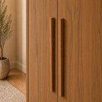 Guarda Roupa Casal 6 Portas 6 Gavetas 100% MDF com Espelho Interno Rockford 274cm Canella - Província - Guarda - roupas