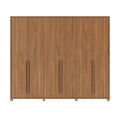 Guarda Roupa Casal 6 Portas 6 Gavetas 100% MDF com Espelho Interno Rockford 274cm Canella - Província - Guarda - roupas