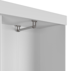 Guarda Roupa Solteiro 2 Portas de Correr Orazio 135cm Carvalho com Off White - Província - Guarda - roupas