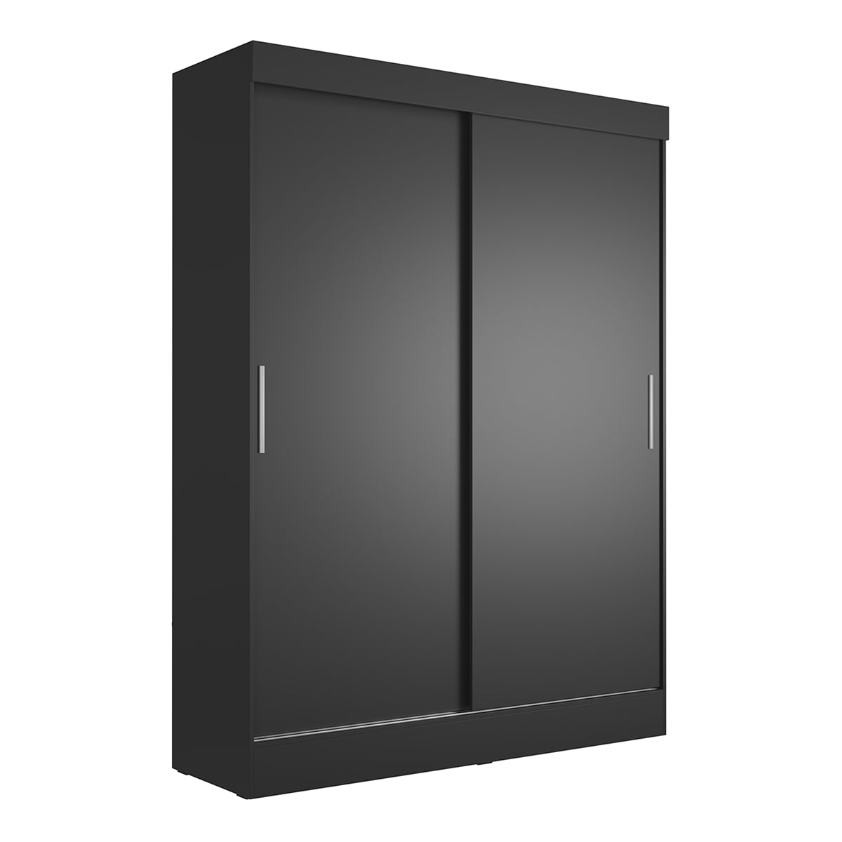 Guarda Roupa Solteiro 2 Portas de Correr Orazio 135cm Preto - Província - Guarda - roupas