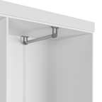 Guarda Roupa Solteiro 4 Portas Renzo 135cm Carvalho com Off White - Província - Guarda - roupas