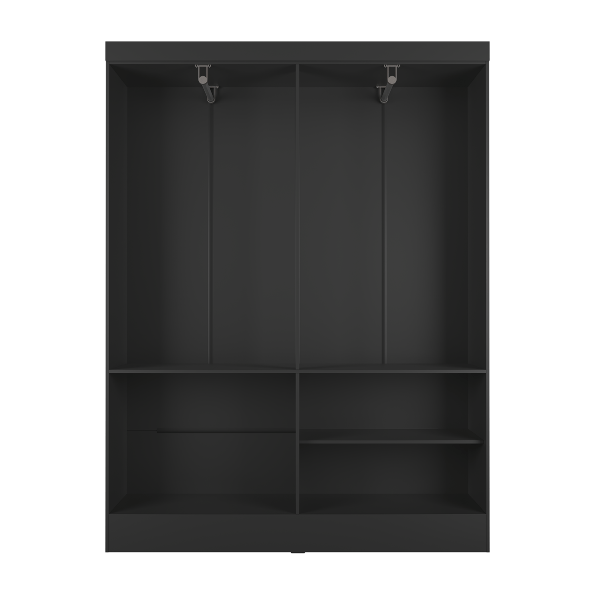 Guarda Roupa Solteiro 4 Portas Renzo 135cm Carvalho com Off White - Província - Guarda - roupas