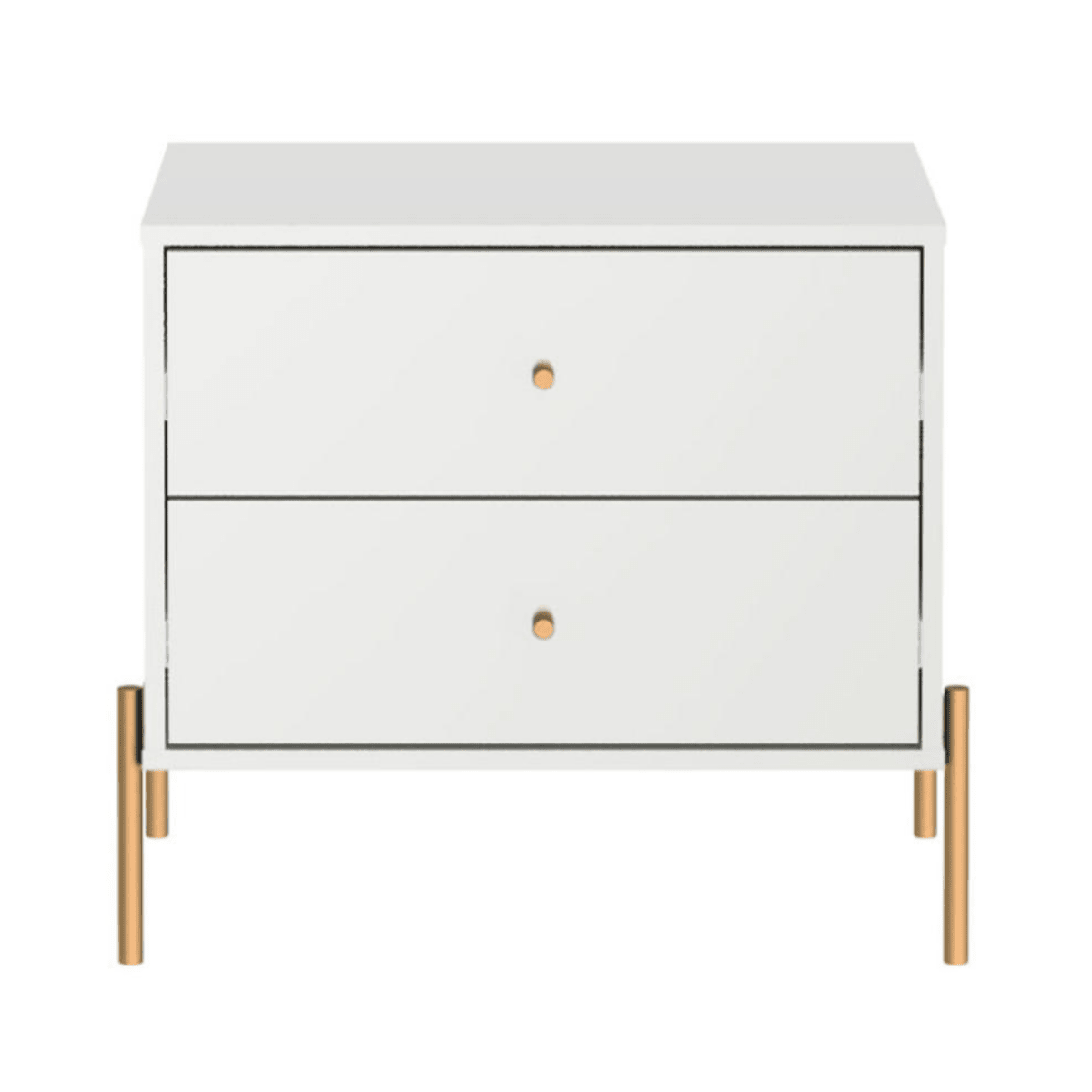 Kit 2 Mesas de Cabeceira Jasper com 2 Gavetas 64cm - Província - Mesa de Cabeceira