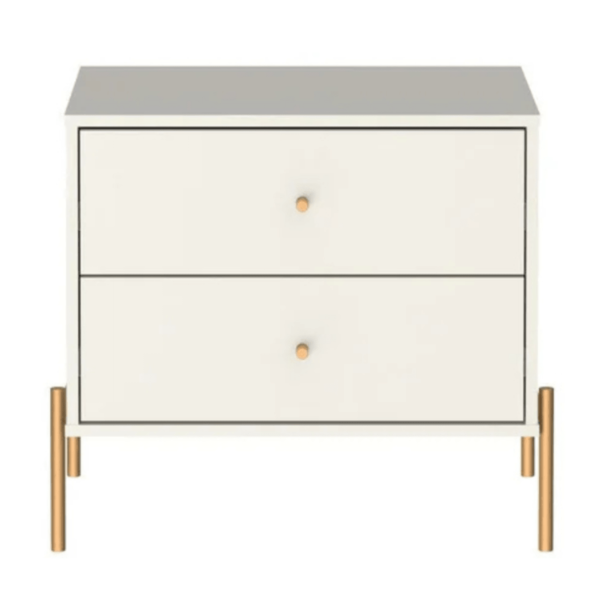 Kit 2 Mesas de Cabeceira Jasper com 2 Gavetas 64cm - Província - Mesa de Cabeceira