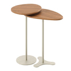 Kit 2 Mesas Laterais Decorativas Botanic Canella com Champanhe - Província - Mesas Laterais