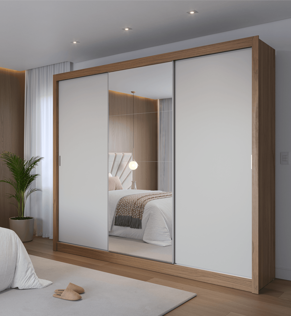 Kit de Espelhos para Guarda Roupa Montclair - Província - Espelhos