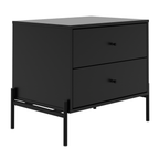 Mesa de Cabeceira Jasper 64 cm Preto Fosco - Província - Mesa de Cabeceira