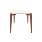 Mesa de Jantar Donatella para 4 lugares com vidro - Retangular 135cm - Província - Mesa de jantar