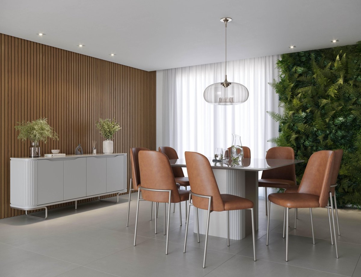 Mesa de Jantar Liege 135 - Off White Fosco - Província - Mesa de jantar