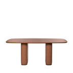 Mesa de Jantar Lintz 219 cm - Canela c/ PU Caramelo - Província - Mesa de jantar