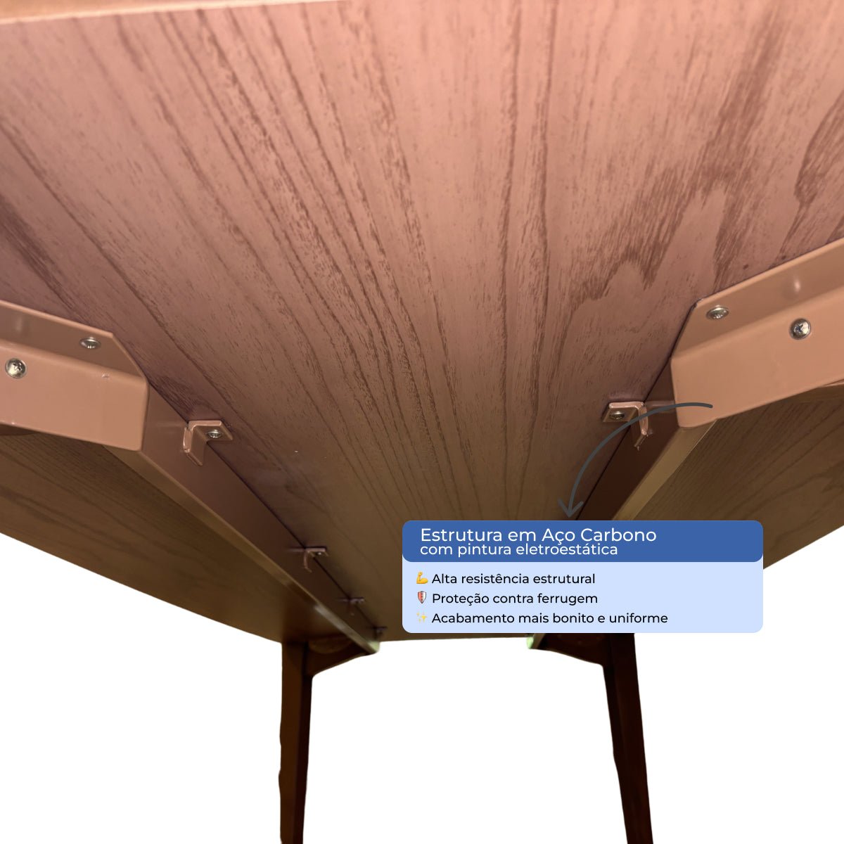 Mesa de Jantar Retangular para 6 Lugares Harmony 184cm Natural com Canella - Província - Mesa de jantar