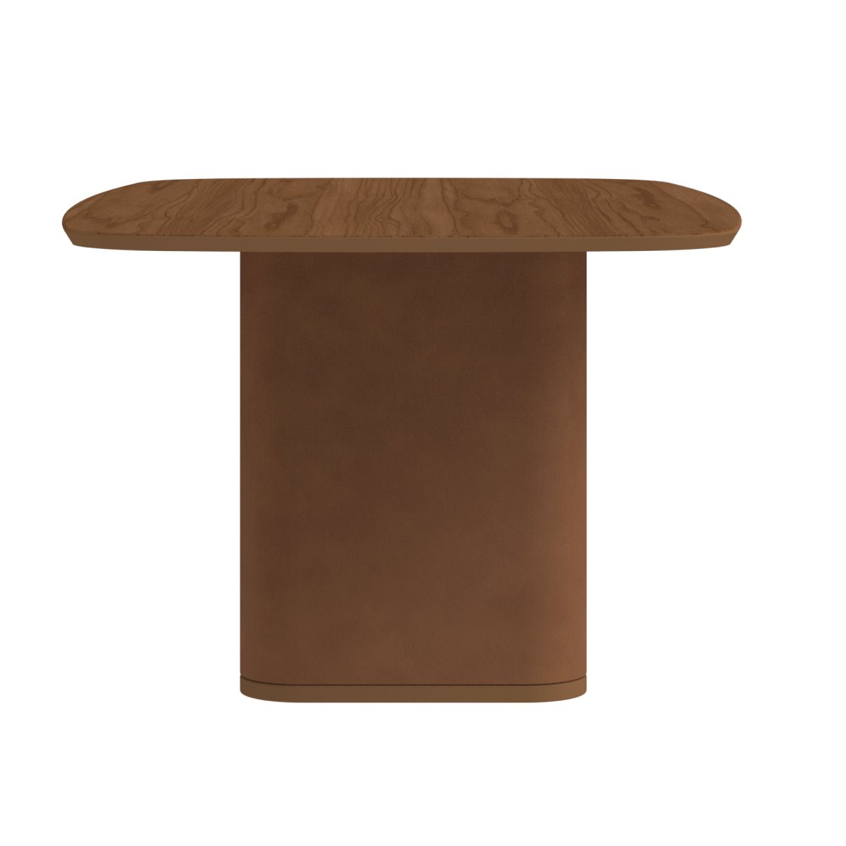 Mesa de Jantar Retangular para 6 Lugares Lintz 184cm Canella com PU Caramelo - Província - Mesa de jantar