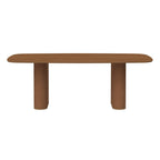 Mesa de Jantar Retangular para 8 Lugares Lintz 219cm Canella com PU Caramelo - Província - Mesa de jantar