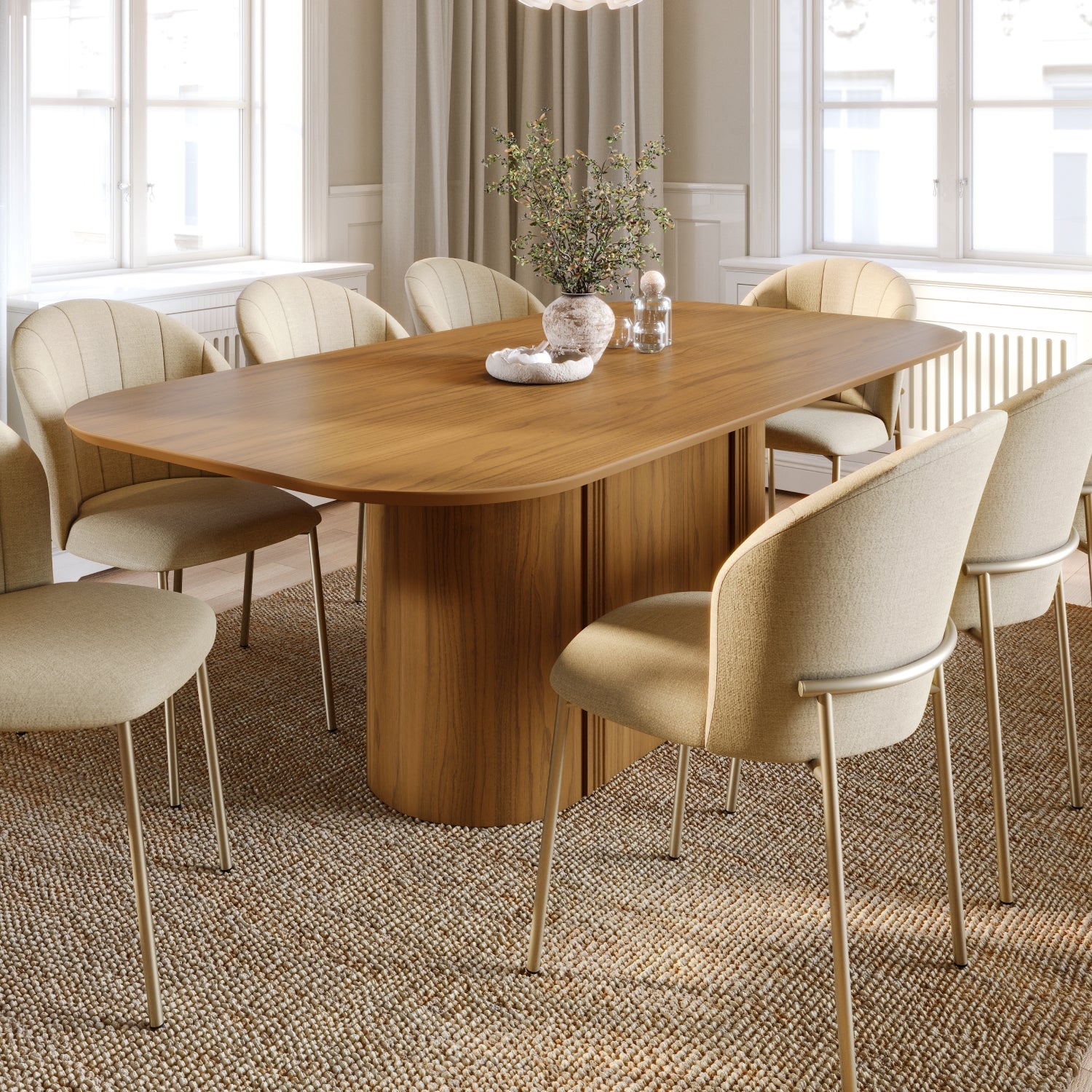 Mesa de Jantar 6 Lugares Kalina 184cm