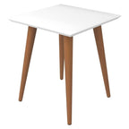 Mesa Lateral Quadrada 44cm Utopia Branco Gloss - Província - Mesa de centro