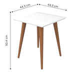 Mesa Lateral Quadrada 44cm Utopia Branco Gloss - Província - Mesa de centro